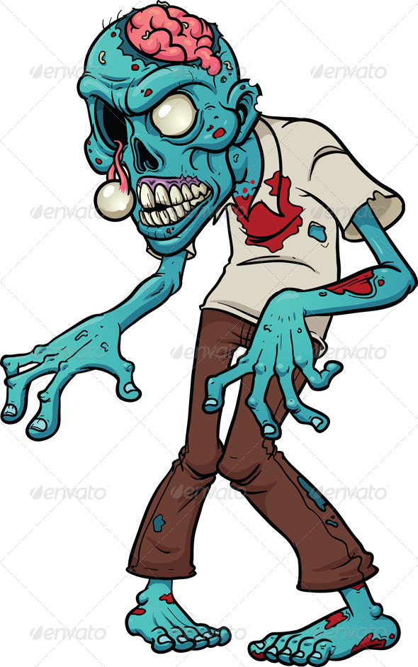 Cartoon Zombie by memoangeles | GraphicRiver